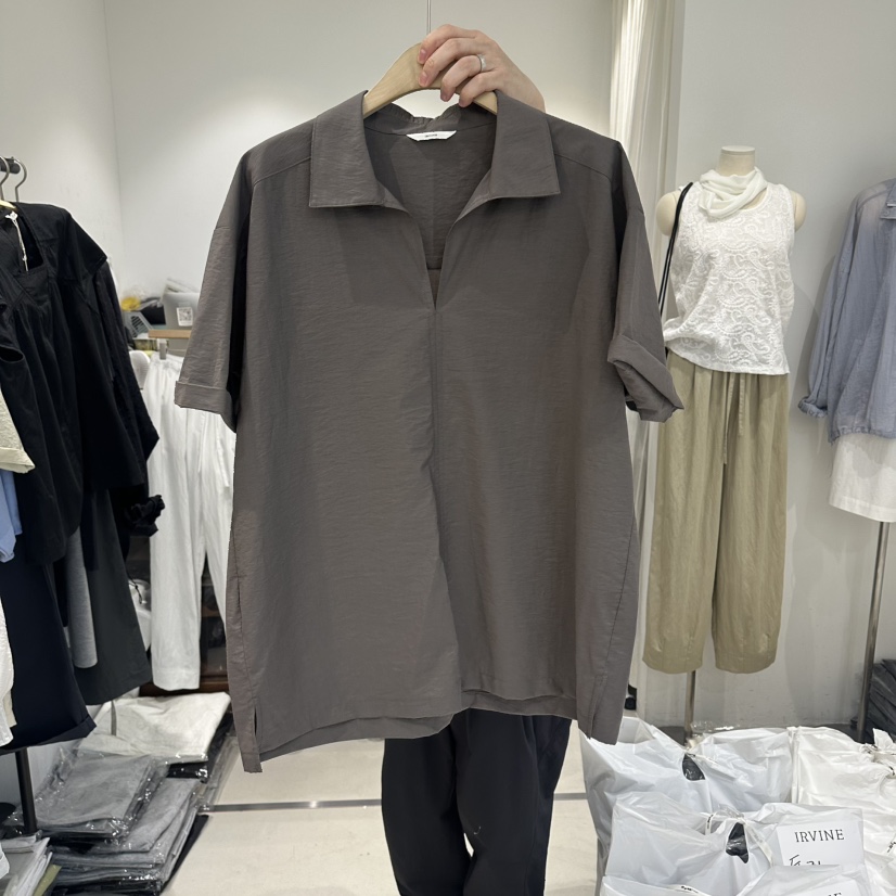 IRVINE韓國直郵實拍女裝新品熱賣職業26夏季26春夏襯衫蕾絲衫IRVINE襯衫/蕾絲衫圖色3