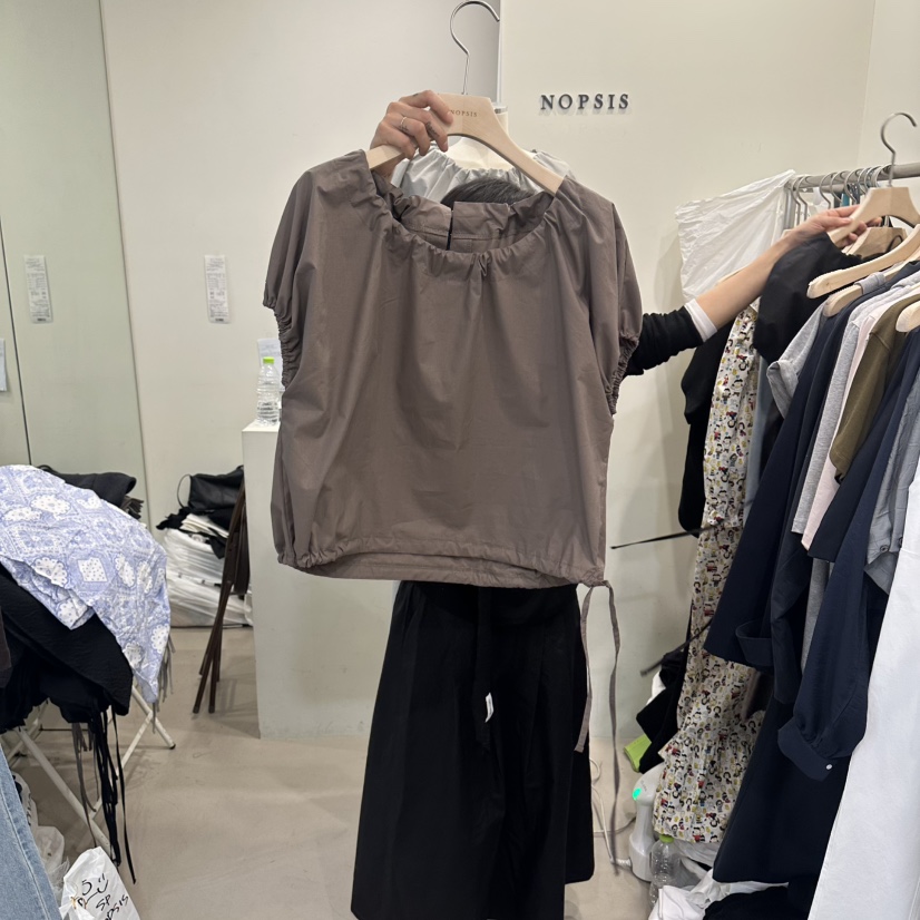 NOPSIS韓國直郵女裝新品熱賣26春夏職業休閑26夏季襯衫蕾絲衫NOPSIS襯衫/蕾絲衫圖色3