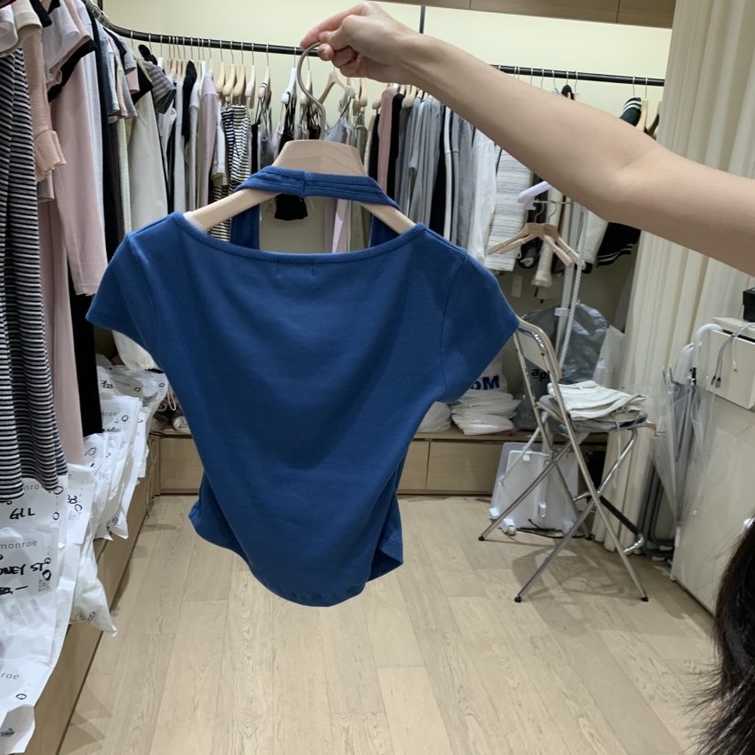 MEMOIRE東大門實拍韓國女士新品26春夏休閑人氣T恤假兩件MEMOIRET恤