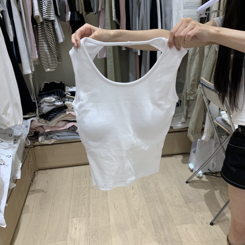 MEMOIRE韓國代購女士新品26春夏人氣26夏季休閑職業吊帶背心MEMOIRE吊帶/背心圖色1