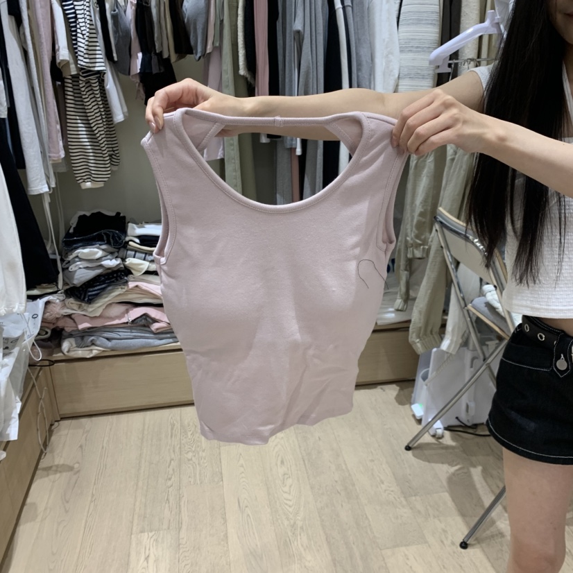 MEMOIRE韓國代購女士新品26春夏人氣26夏季休閑職業吊帶背心MEMOIRE吊帶/背心圖色2