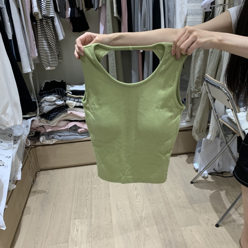 MEMOIRE韓國代購女士新品26春夏人氣26夏季休閑職業吊帶背心MEMOIRE吊帶/背心圖色3