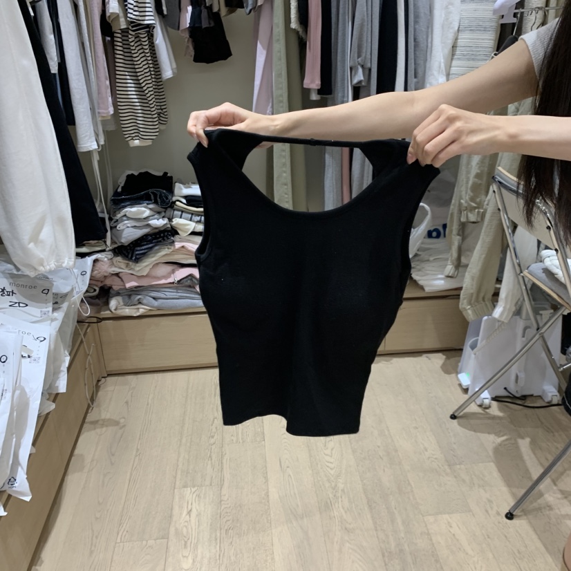 MEMOIRE韓國代購女士新品26春夏人氣26夏季休閑職業吊帶背心MEMOIRE吊帶/背心圖色4