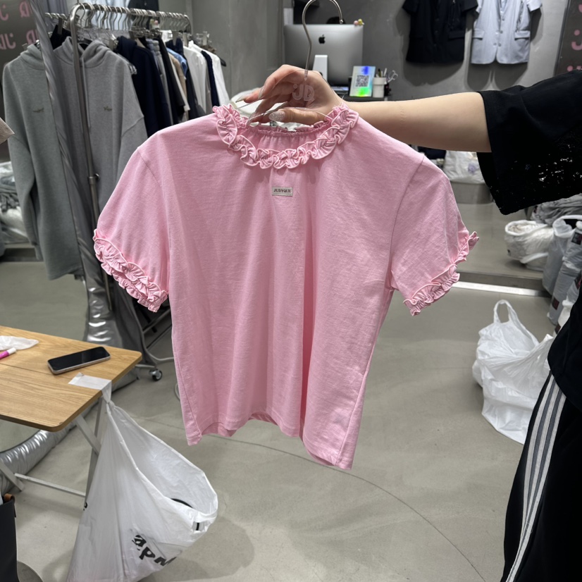 JUDYQUE東大門實拍韓國女裝新品人氣26夏季熱賣休閑時尚T恤JUDYQUET恤圖色1