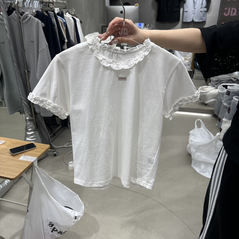 JUDYQUE東大門實拍韓國女裝新品人氣26夏季熱賣休閑時尚T恤JUDYQUET恤圖色2