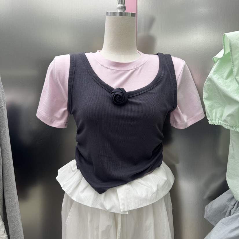 JUDYQUE韓國東大門直郵女裝新品推薦休閑熱賣職業T恤套裝JUDYQUET恤圖色3