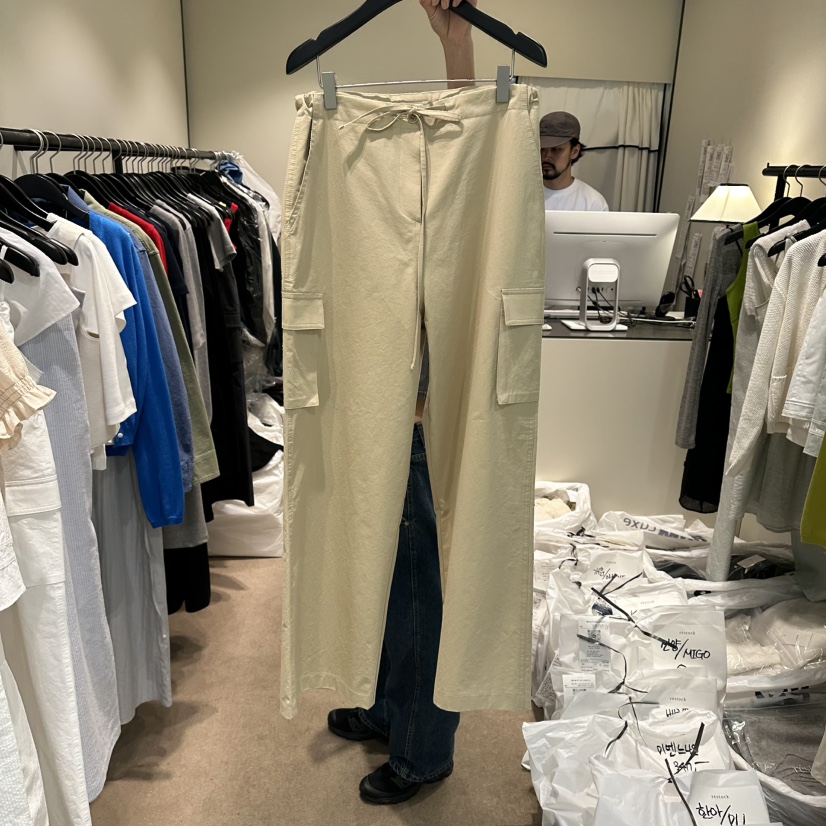 RE STOCK韓國直郵女裝新品職業26夏季休閑推薦休閑褲口袋RE STOCK休閑褲圖色2