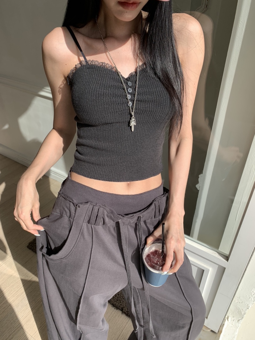 BADCALM東大門實拍女裝新款休閑職業真品26春夏吊帶背心雙層BADCALM吊帶/背心