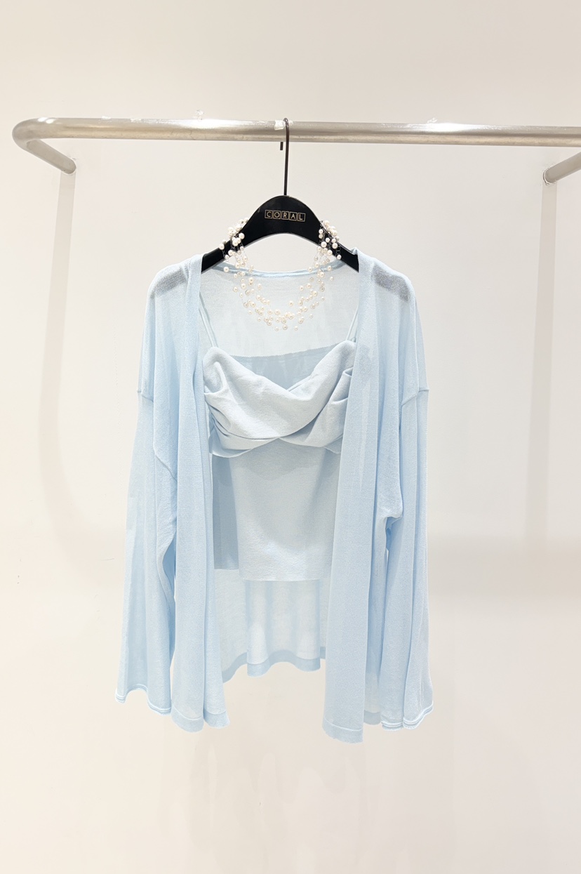 CORAL韓國直郵女士新品時尚26春夏推薦熱賣休閑套裝不含項鏈CORAL套裝圖色2