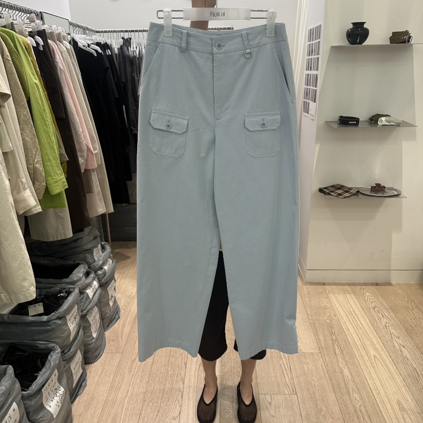 REIRAI韓國代購女裝新品時尚推薦休閑人氣熱賣休閑褲口袋Reirai休閑褲圖色1