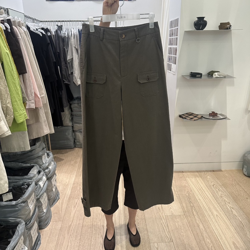 REIRAI韓國代購女裝新品時尚推薦休閑人氣熱賣休閑褲口袋Reirai休閑褲圖色2