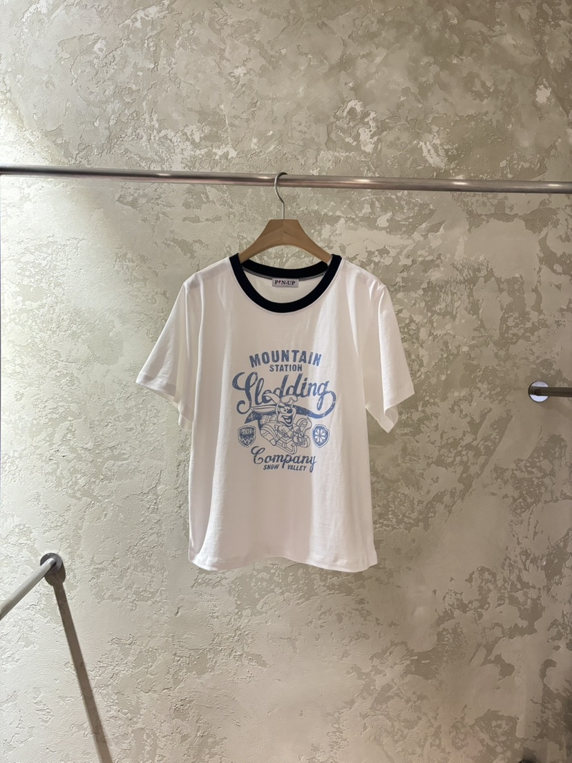 PIN-UP東大門直郵女裝新款人氣真品推薦時尚26春夏T恤兔子PIN-UPT恤圖色2