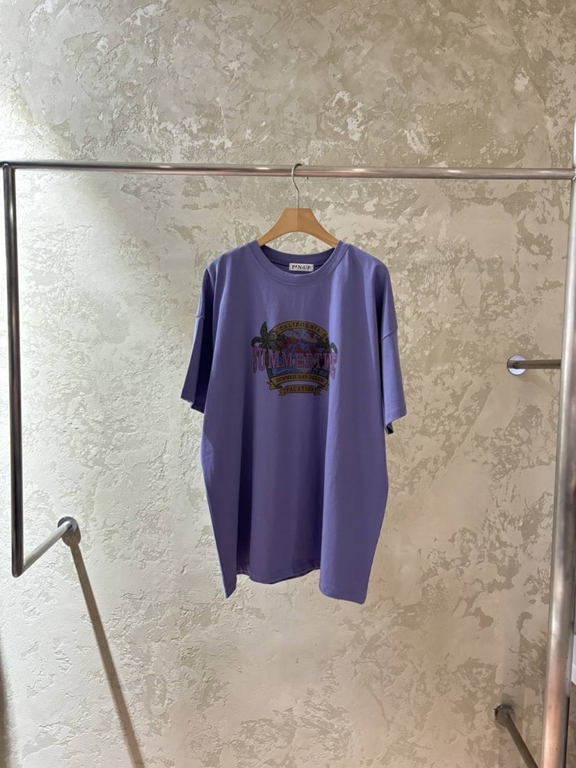 PIN-UP韓國直郵女士新品人氣推薦26春夏時尚休閑熱賣T恤PIN-UPT恤圖色2
