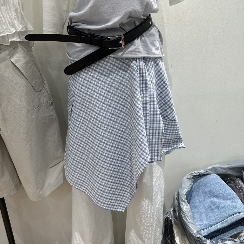 ORE-P東大門實拍女裝新款休閑熱賣半身裙中短裙不含腰帶ORE半身裙/中短裙圖色1