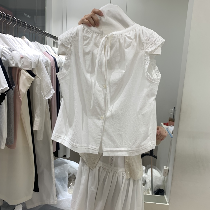 VERVEINE東大門實拍韓國女士新品職業26夏季吊帶背心蕾絲VERVEINE吊帶/背心