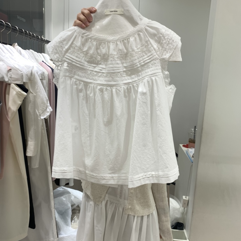 VERVEINE東大門實拍韓國女士新品職業26夏季吊帶背心蕾絲VERVEINE吊帶/背心圖色1