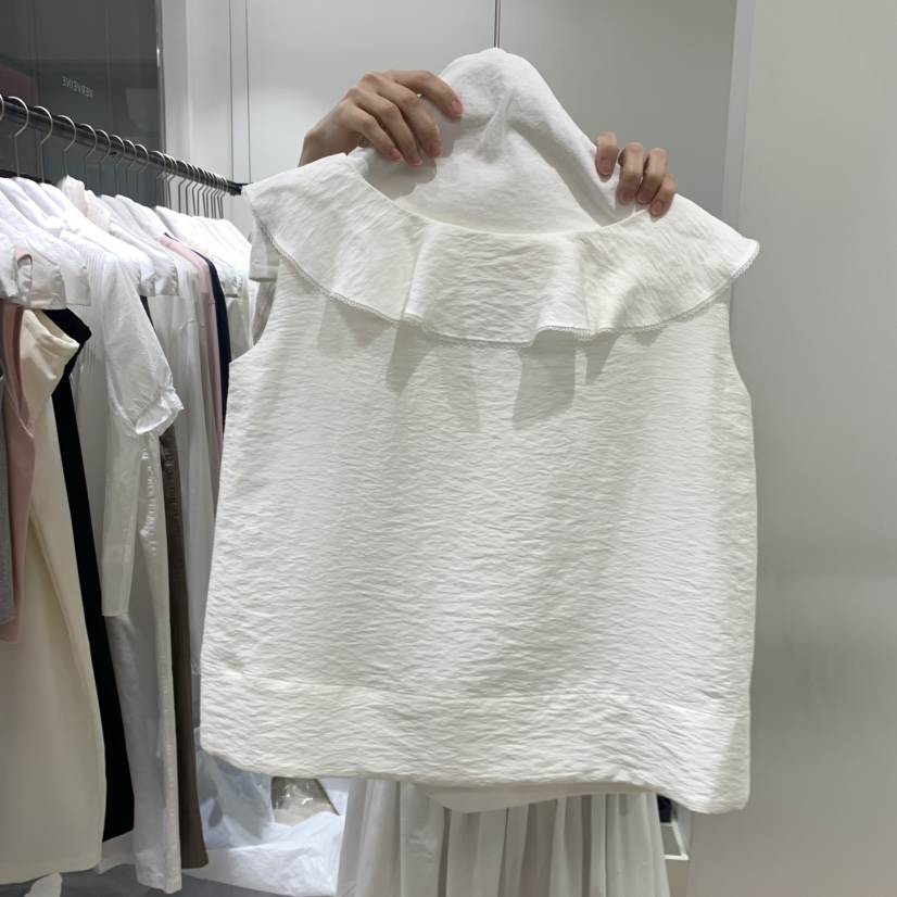 VERVEINE韓國直郵實拍女裝新品職業26夏季吊帶背心荷葉邊VERVEINE吊帶/背心