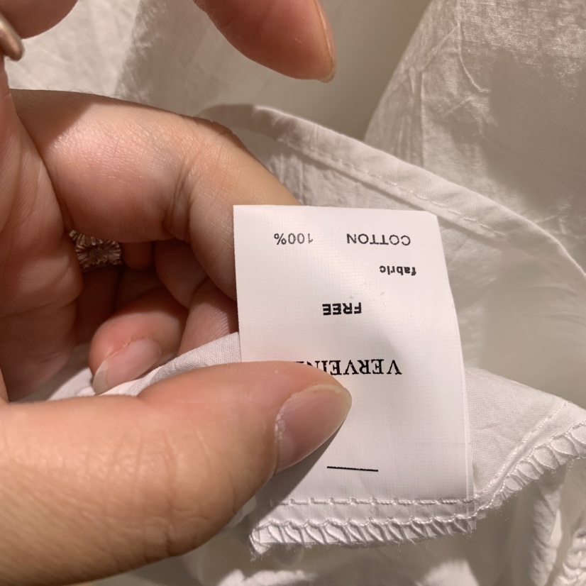 VERVEINE東大門代購女士新品人氣熱賣26春夏襯衫蕾絲衫口袋VERVEINE襯衫/蕾絲衫