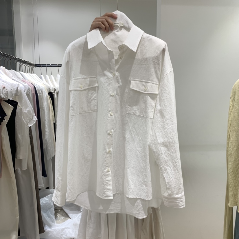 VERVEINE東大門代購女士新品人氣熱賣26春夏襯衫蕾絲衫口袋VERVEINE襯衫/蕾絲衫圖色2