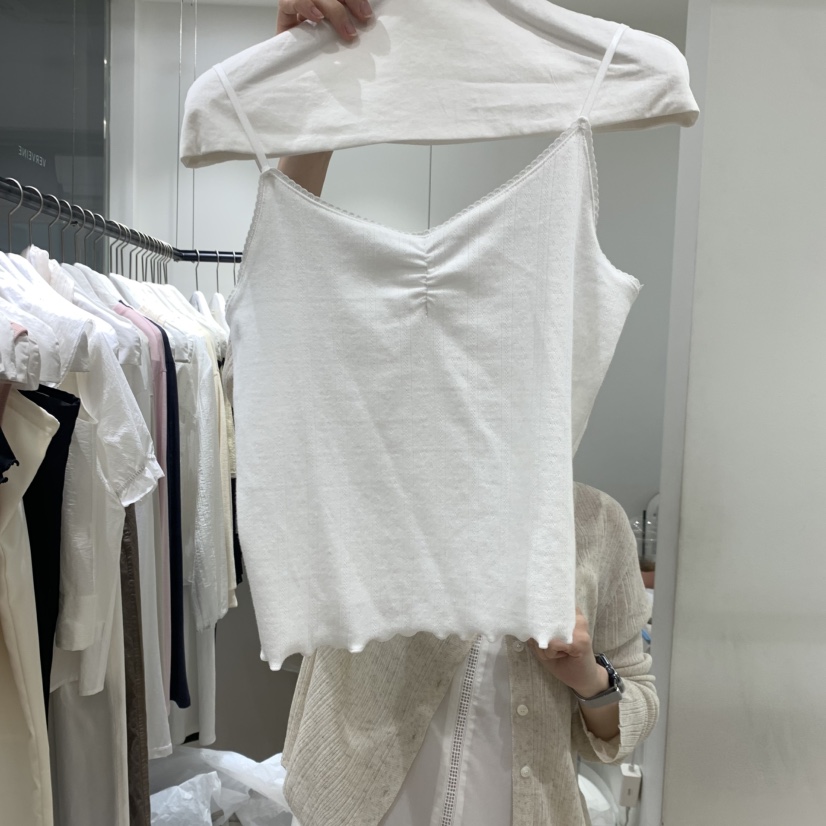VERVEINE韓國東大門代購女士新款熱賣時尚吊帶背心蕾絲鏤空VERVEINE吊帶/背心圖色1