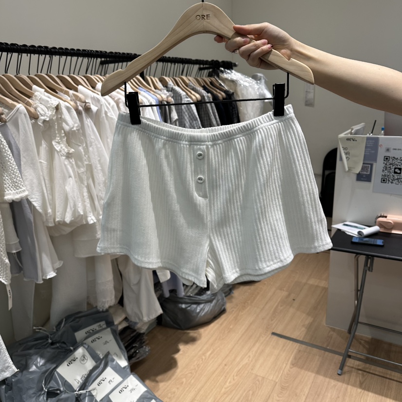 ORE-P韓國東大門直郵女裝新品26春夏休閑26夏季熱賣短褲ORE短褲圖色1