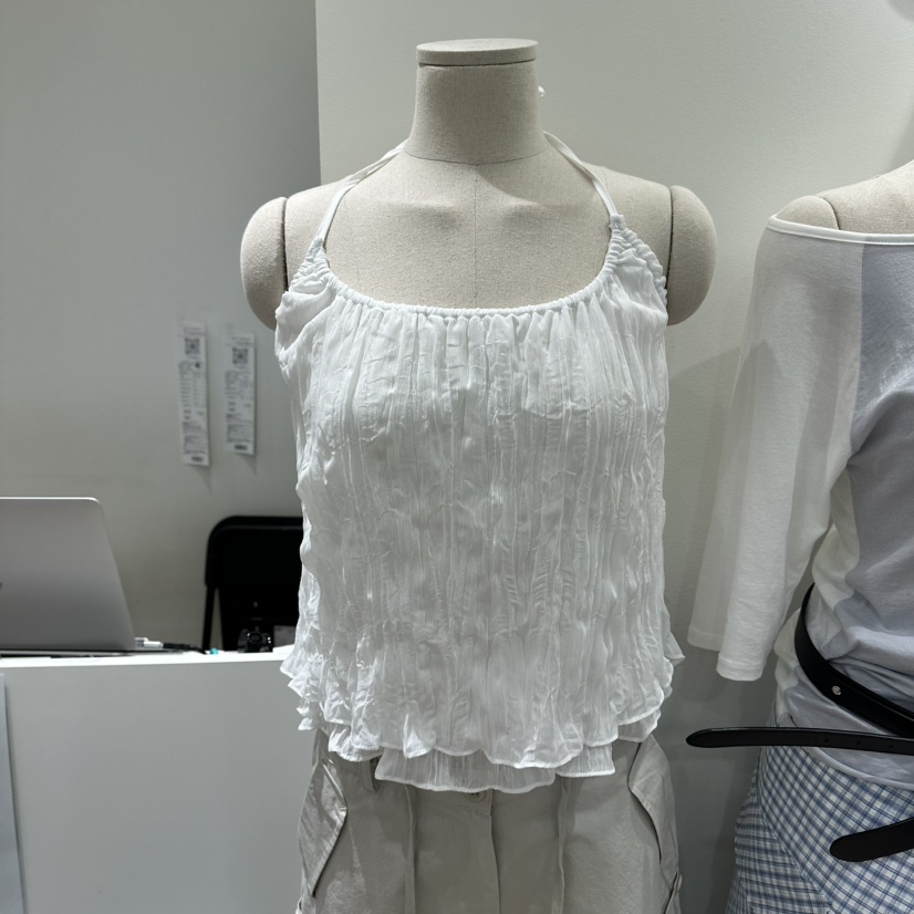ORE-P東大門實拍女裝新品熱賣職業26春夏推薦吊帶背心雪紡ORE吊帶/背心圖色2