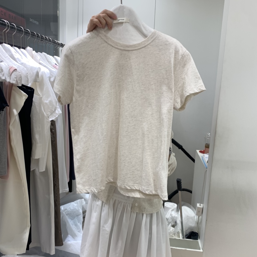VERVEINE韓國代購女士新品推薦時尚真品熱賣休閑26春夏T恤VERVEINET恤圖色2