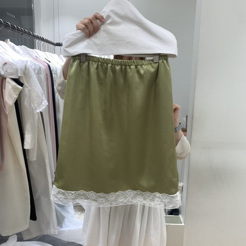 VERVEINE東大門直郵女裝新品休閑職業熱賣半身裙中短裙蕾絲VERVEINE半身裙/中短裙圖色2