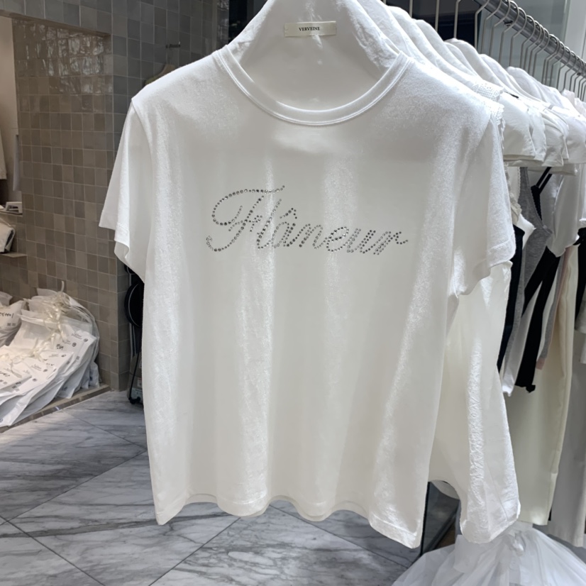 VERVEINE韓國直郵女裝新款人氣時尚真品推薦職業26春夏T恤VERVEINET恤圖色1