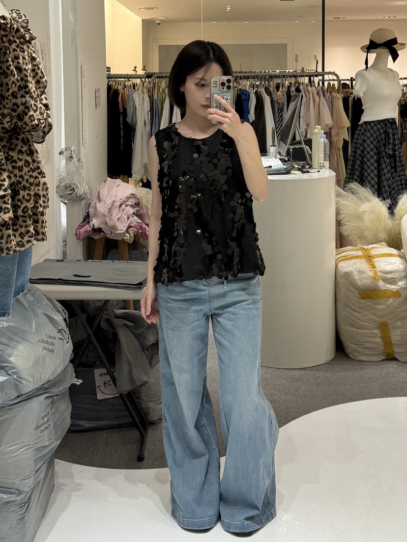 FABRIC韓國東大門代購女士新品職業休閑26夏季人氣牛仔褲FABRIC牛仔褲