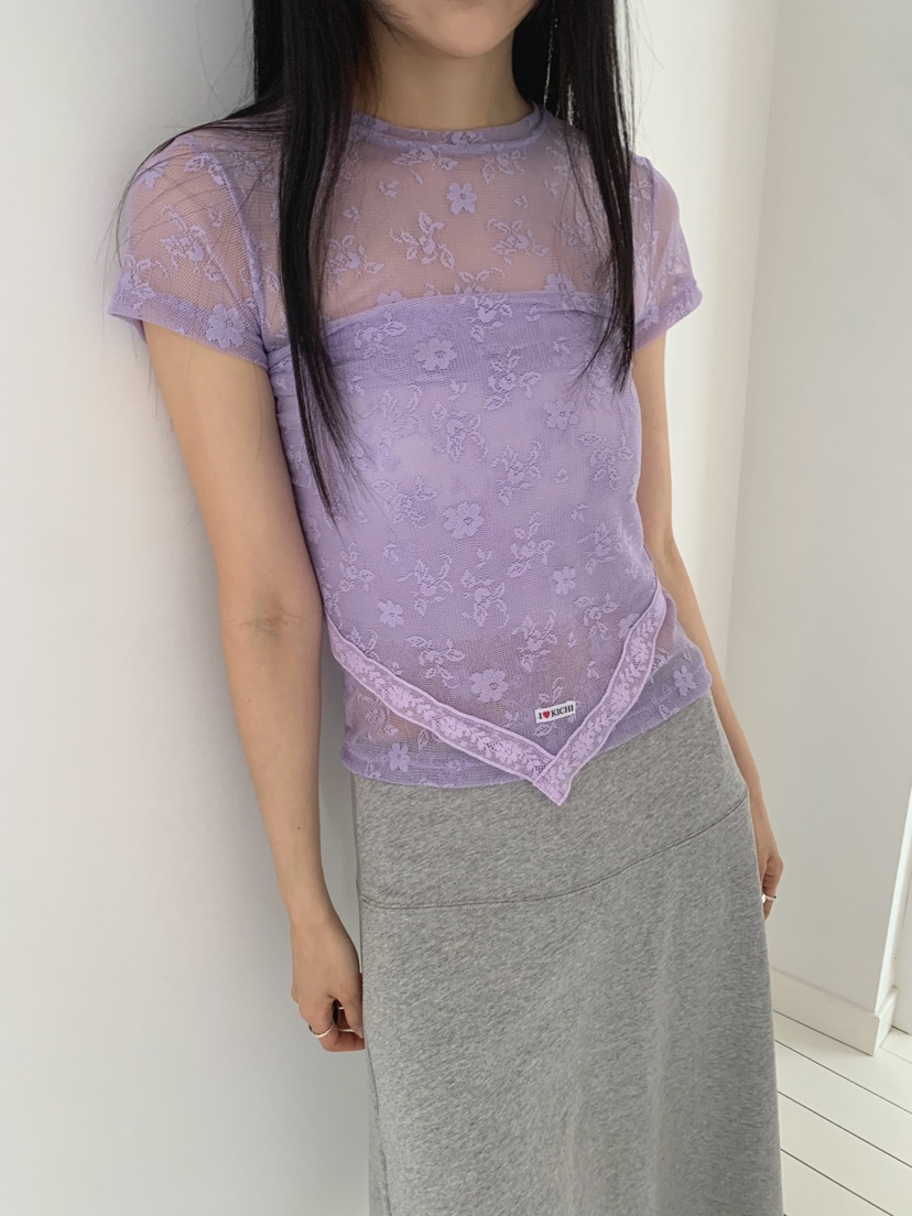 JKICHI東大門實拍女士新品真品休閑人氣時尚襯衫蕾絲衫花朵JKICHI襯衫/蕾絲衫