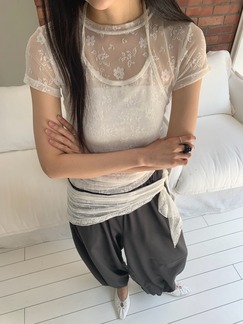 JKICHI東大門實拍女士新品真品休閑人氣時尚襯衫蕾絲衫花朵JKICHI襯衫/蕾絲衫