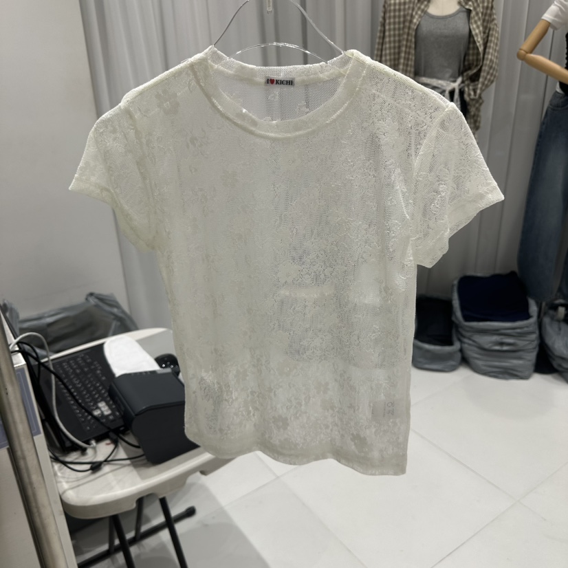 JKICHI東大門實拍女士新品真品休閑人氣時尚襯衫蕾絲衫花朵JKICHI襯衫/蕾絲衫圖色2