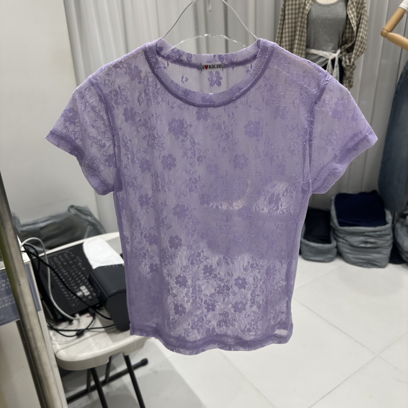 JKICHI東大門實拍女士新品真品休閑人氣時尚襯衫蕾絲衫花朵JKICHI襯衫/蕾絲衫圖色3