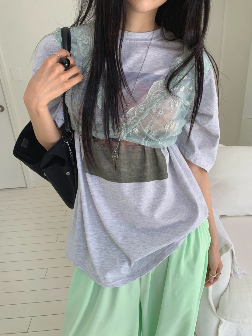 JKICHI韓國代購女士新品人氣職業熱賣時尚26夏季推薦休閑T恤JKICHIT恤圖色3