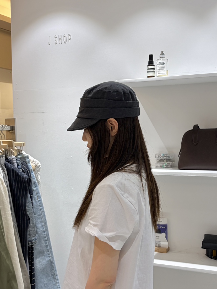 J SHOP韓國東大門代購女裝新品休閑26夏季時尚人氣帽子亞麻J_SHOP帽子