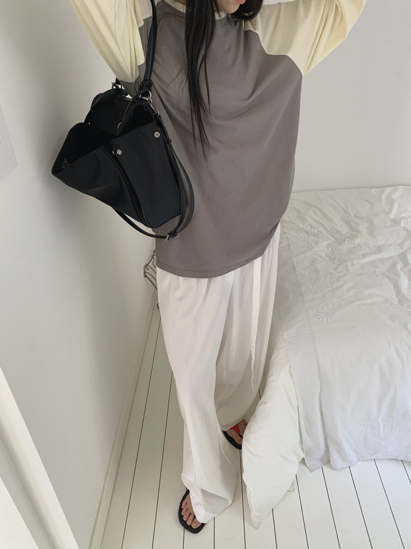 JKICHI韓國直郵女裝新品26夏季時尚長袖T恤不含腰帶插肩袖JKICHI長袖T恤
