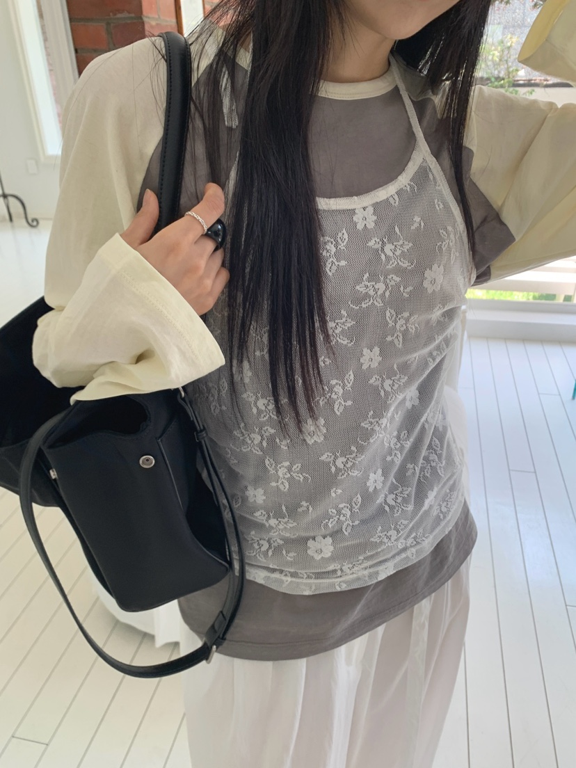 JKICHI韓國直郵女裝新品26夏季時尚長袖T恤不含腰帶插肩袖JKICHI長袖T恤