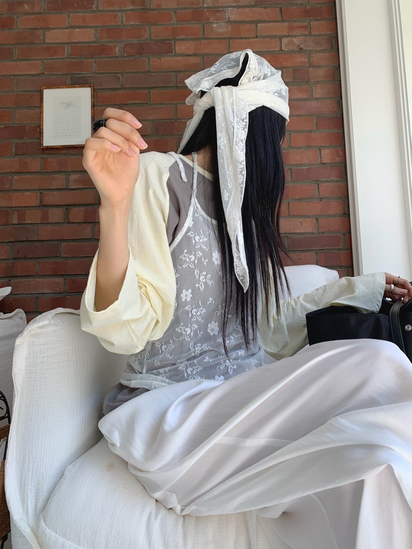 JKICHI韓國直郵女裝新品26夏季時尚長袖T恤不含腰帶插肩袖JKICHI長袖T恤