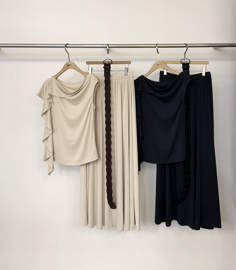 TWENTY FOUR SEVEN24-7東大門實拍韓國女士新品職業套裝含腰帶TEWNTY FOUR SEVEN24-7套裝