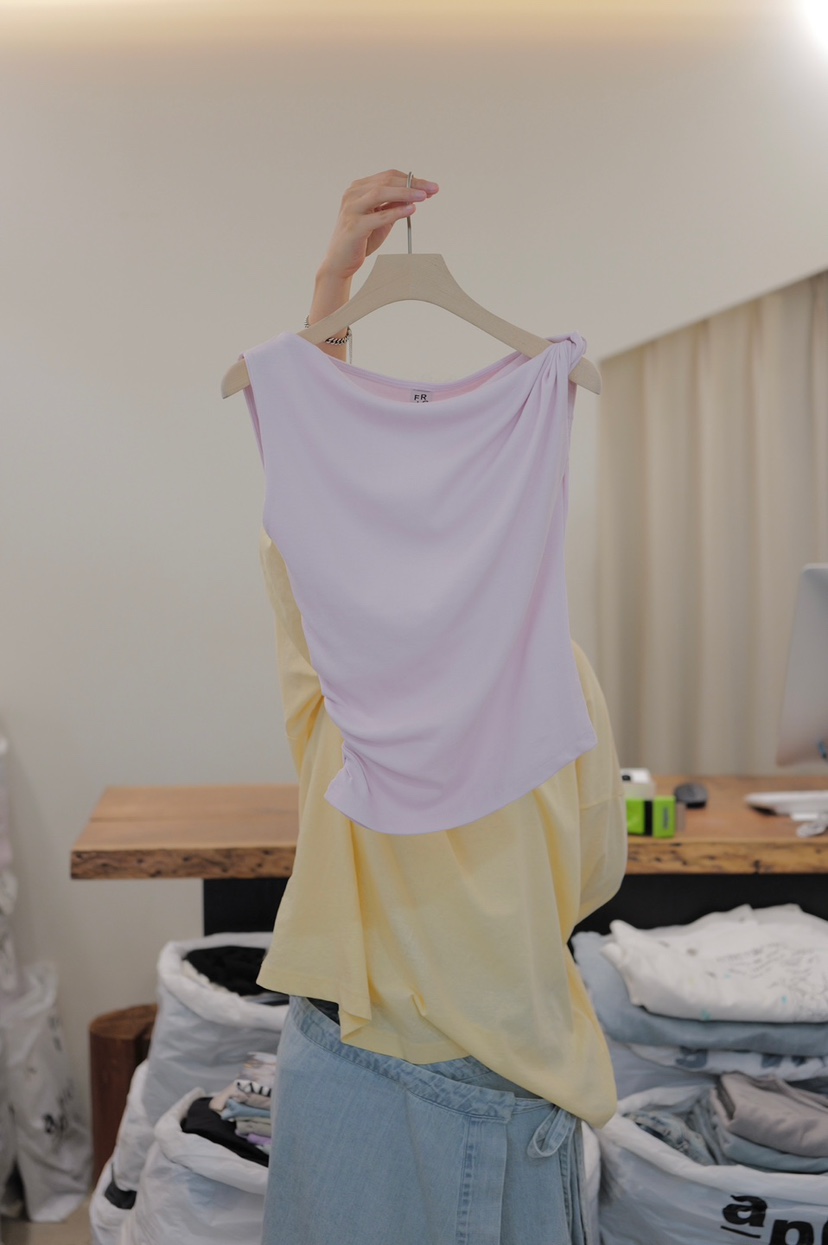 FRIC韓國東大門直郵女士新款時尚休閑推薦26春夏吊帶背心FRIC吊帶/背心圖色2