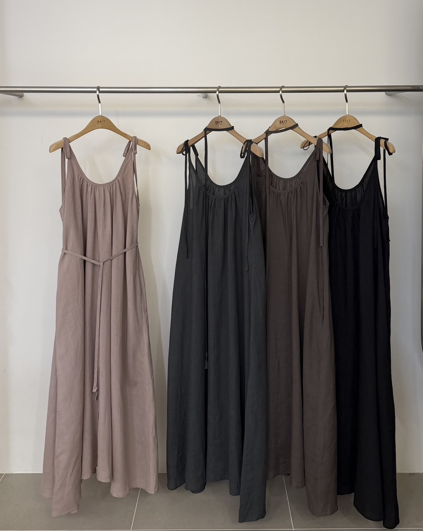 TWENTY FOUR SEVEN24-7韓國直郵實拍女士新品職業連衣裙含繩TEWNTY FOUR SEVEN24-7連衣裙