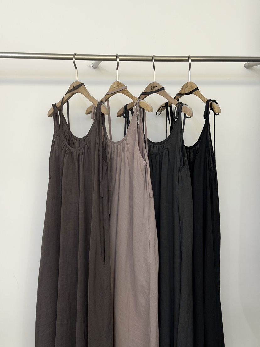 TWENTY FOUR SEVEN24-7韓國直郵實拍女士新品職業連衣裙含繩TEWNTY FOUR SEVEN24-7連衣裙