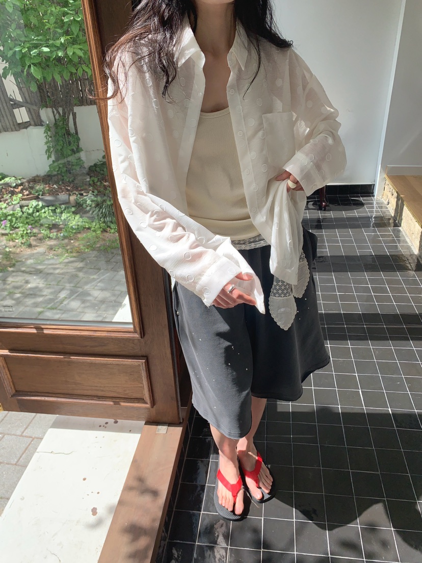 JKICHI韓國代購女士新品時尚26春夏熱賣職業人氣襯衫蕾絲衫JKICHI襯衫/蕾絲衫圖色1