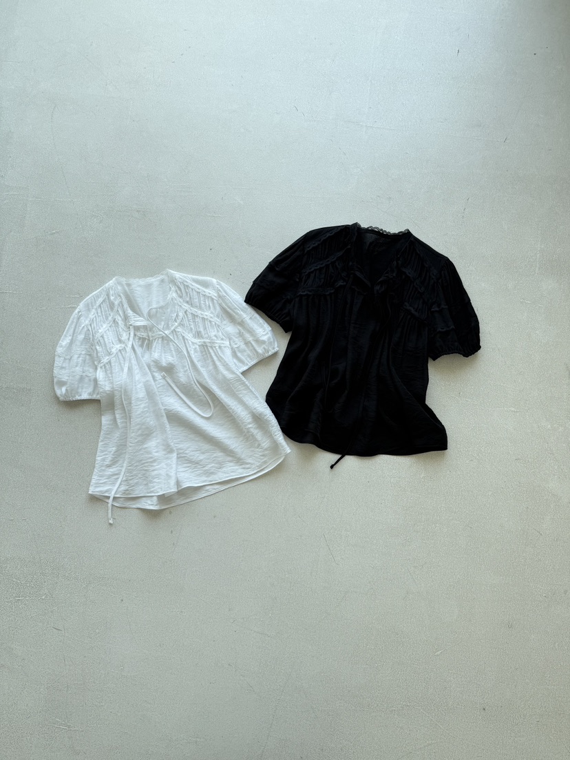 SANTAL韓國東大門代購女士新品熱賣26夏季26春夏襯衫蕾絲衫SANTAL襯衫/蕾絲衫