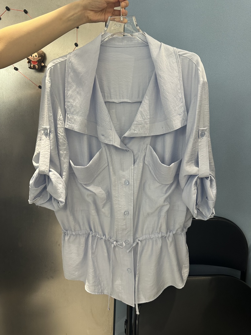TAKE TEE韓國直郵女裝新品26夏季職業襯衫蕾絲衫不含腰包TAKE TEE襯衫/蕾絲衫圖色3