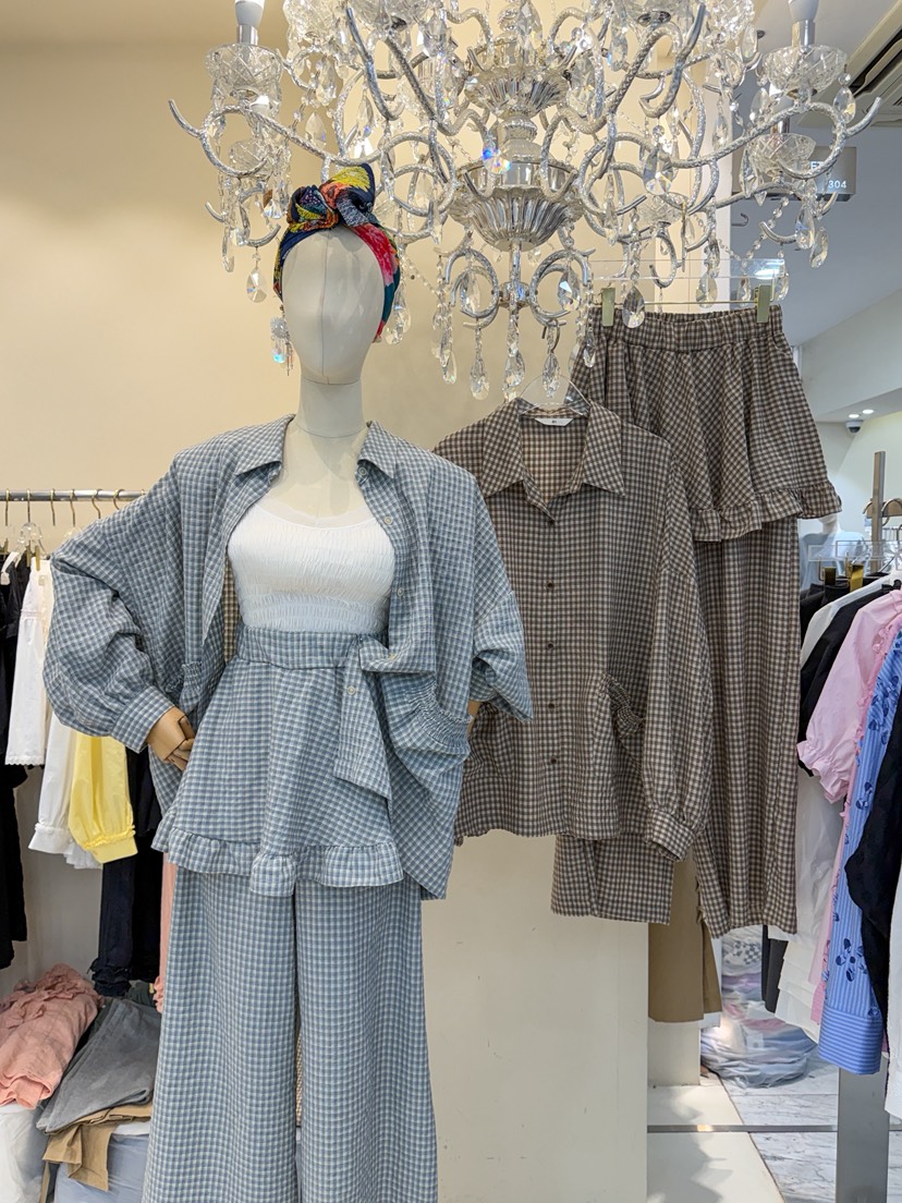 81 MARKET-L韓國直郵實拍女士新款26春夏26夏季襯衫蕾絲衫81 MARKET-L襯衫/蕾絲衫