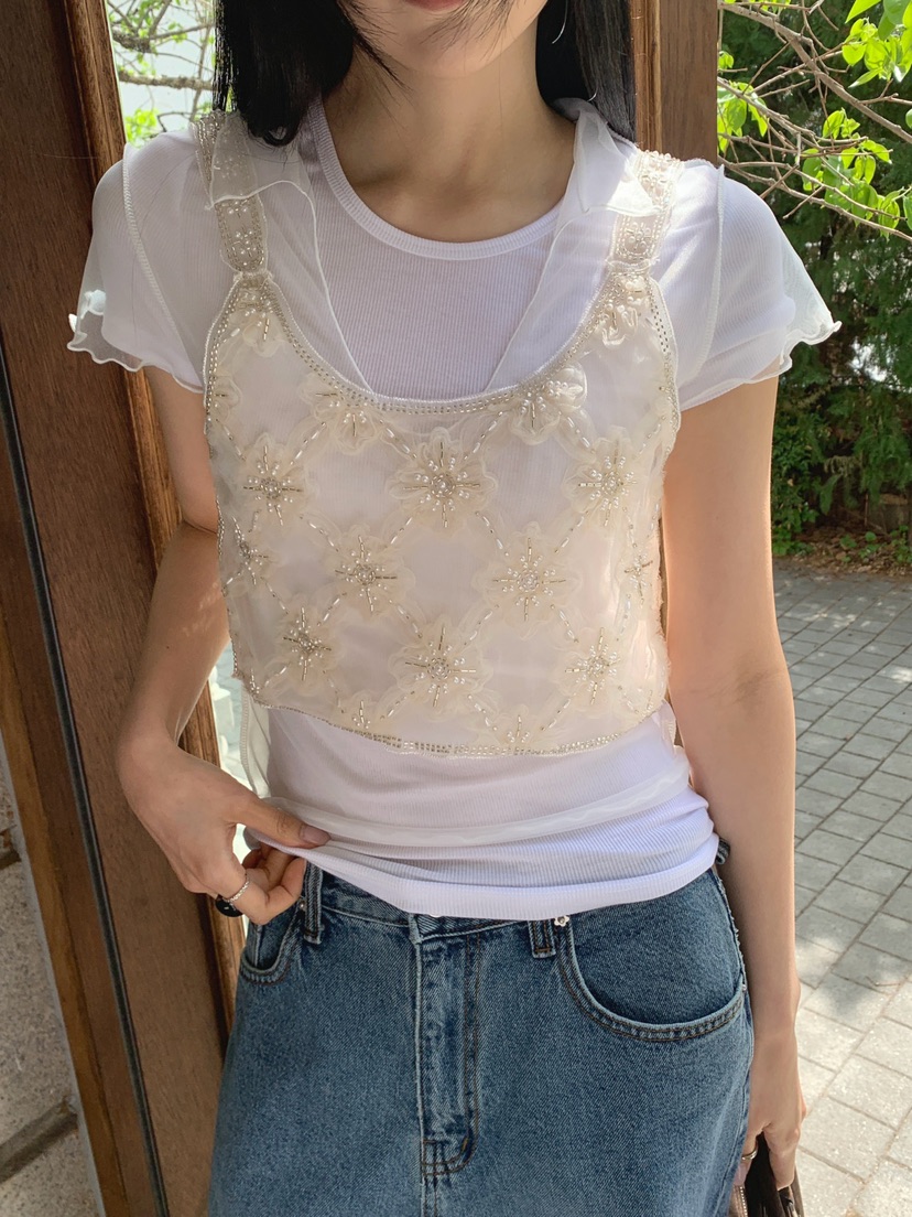 JKICHI韓國直郵女士新品26夏季時尚職業休閑熱賣吊帶背心JKICHI吊帶/背心