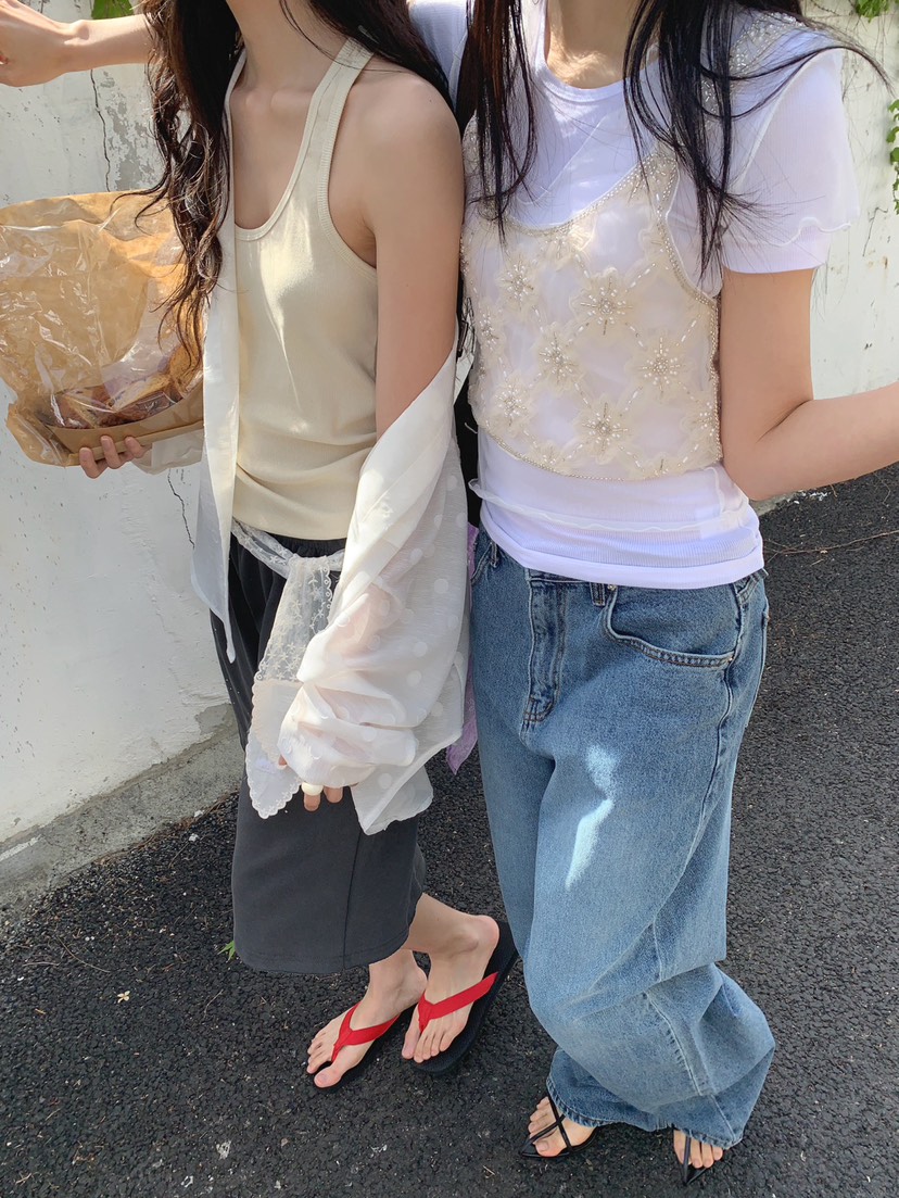 JKICHI韓國直郵女士新品26夏季時尚職業休閑熱賣吊帶背心JKICHI吊帶/背心