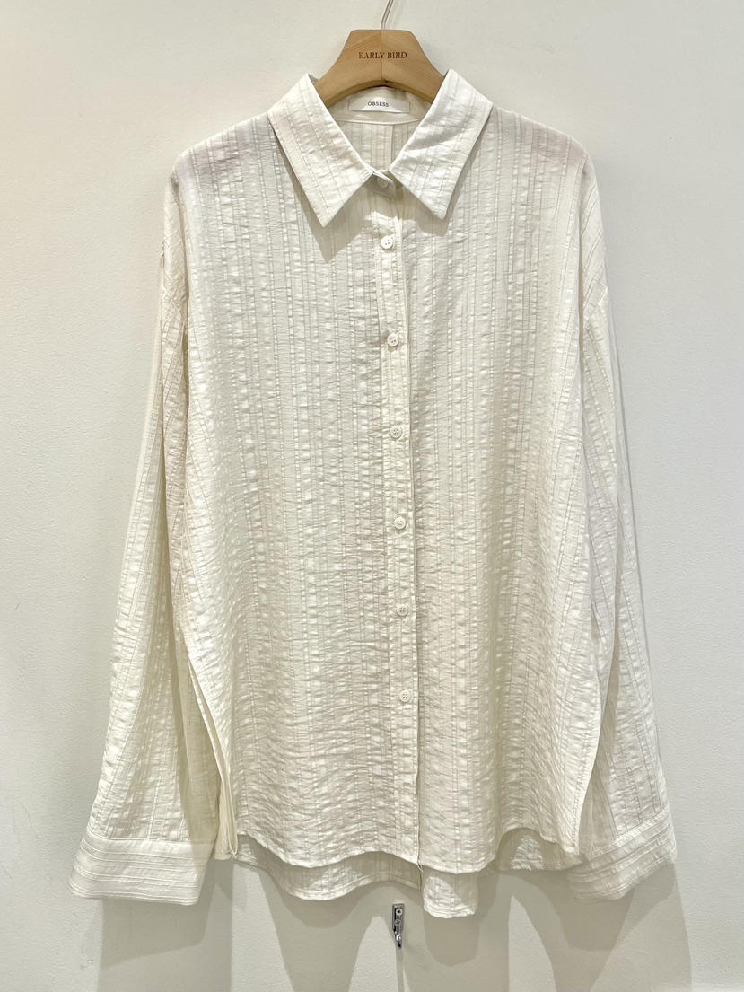 OBSESS韓國東大門代購女士新品推薦26夏季時尚襯衫蕾絲衫OBSESS/EARLY BIRD襯衫/蕾絲衫圖色1